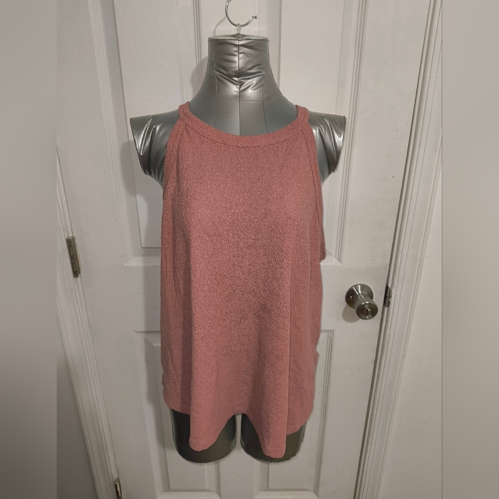 Universal Thread Pink Sleeveless Relaxed Tank Top 73